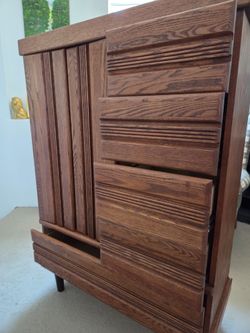 Chest  Solid  Oak Wood