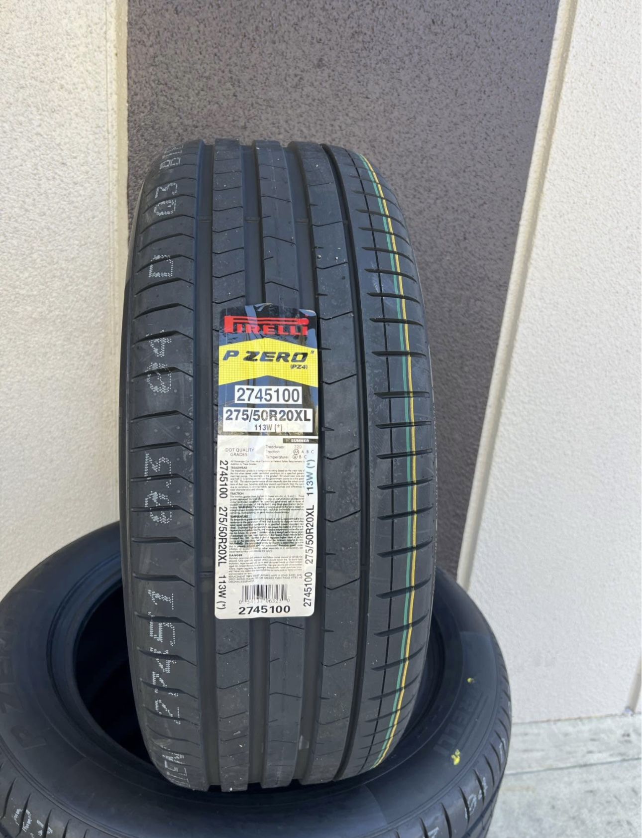 New Tires 275/50R20 Pirelli Pzero Run Flat Fir Sale, WE FINANCE