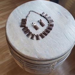 Copper Necklace & Earrings