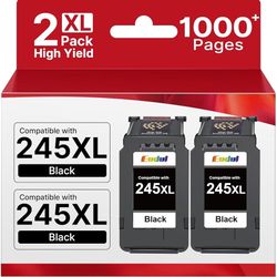245XL Ink Cartridge Replacement for Canon 245xl Black Ink for Canon 245 PG245XL Compatible with MG2522 MX490 MX492 TR4520 TS3322 TS202 TS3320 MG2525 T