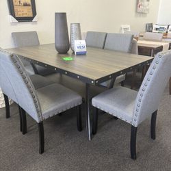 Dining Table Set With 6 Chairs