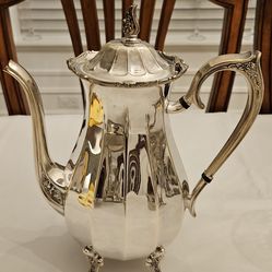 Silver plated teapot