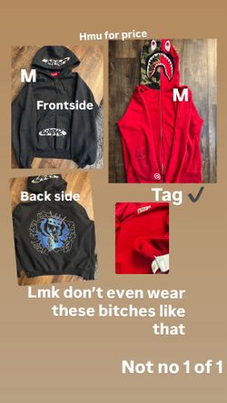 Supreme Hoodie And Bape Zip Up