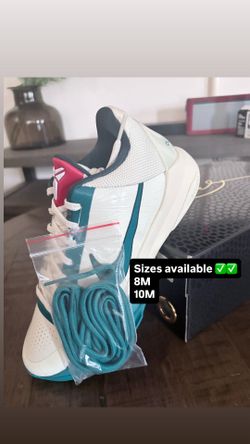 Sizes 8M & 10M Nike Kobe 5 Protro Caitlin Clark Coconut Milk Spruce