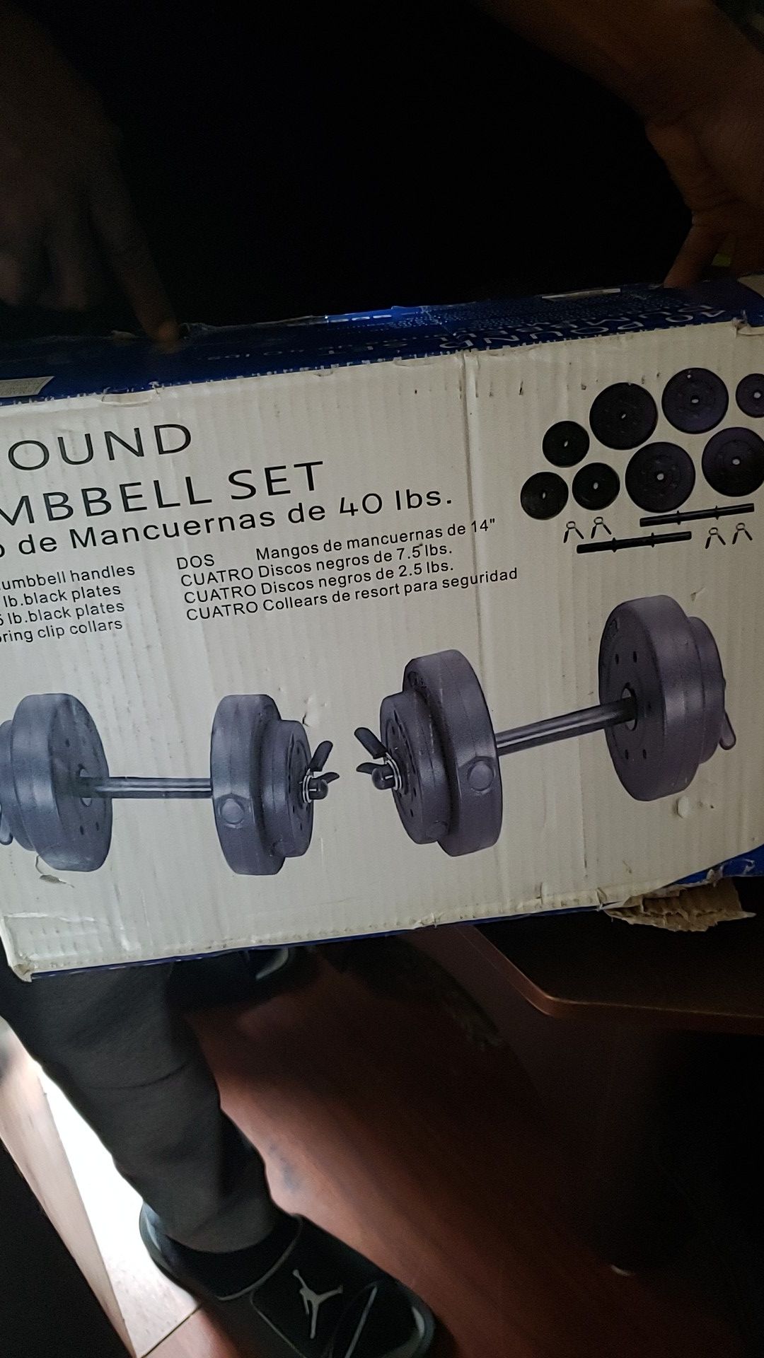 40 lb. Dumbbells set