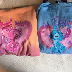 Both Stitch And Angel Box Lunch Hoodies