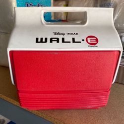 DISNEY WALL-E IGLOO COOLER LUNCH BOX PARTNERS WITH FEDERAL CREDIT UNION RARE EXCLUSIVE WALLE DISNEY COOLER OBO
