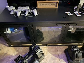 Black Metal TV cabinet