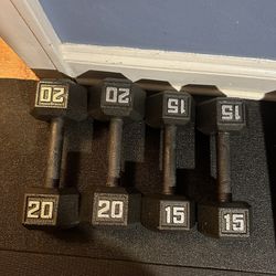 70 Pounds Of Dumbbells 20’s And 15’s