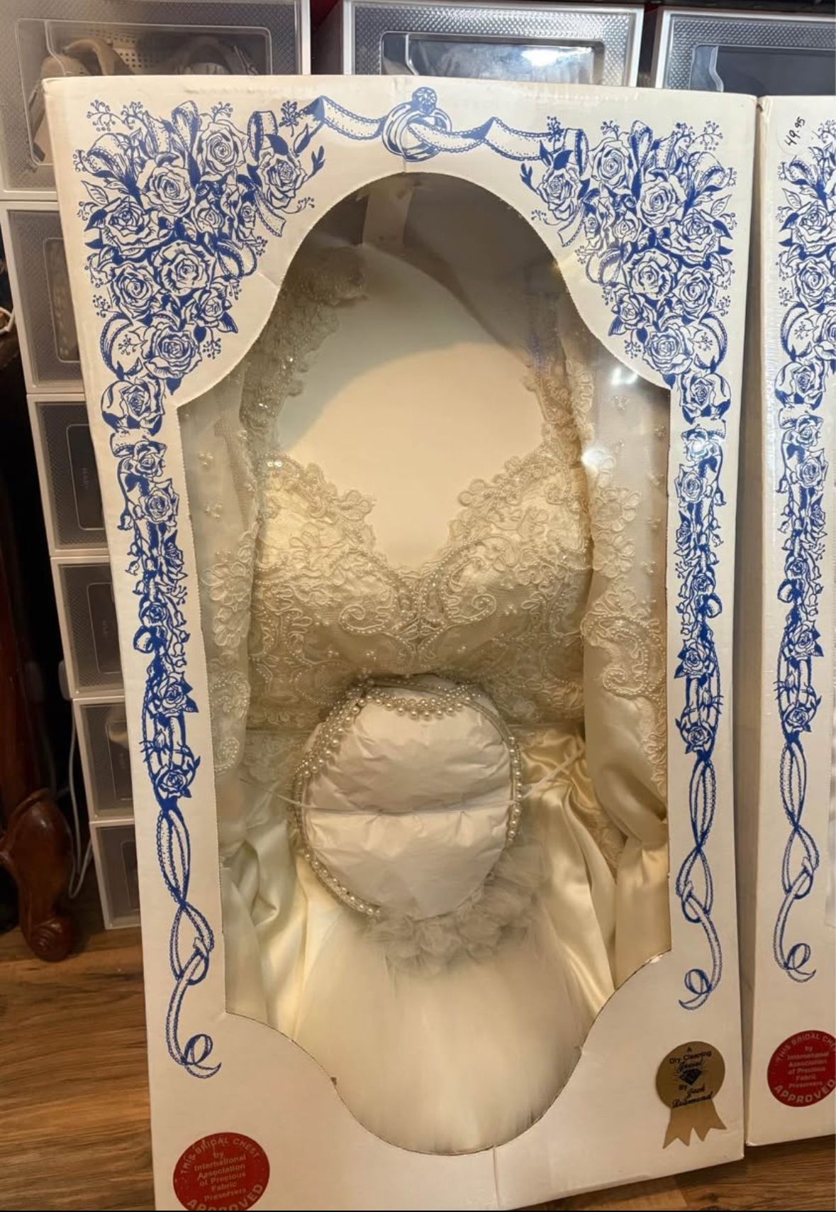 Vintage Wedding dress 1989 preserved Good Condition