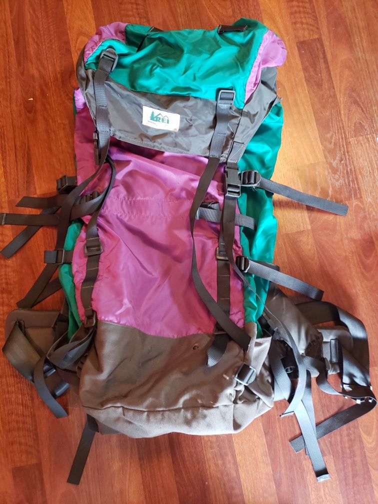 REI top-load hiking pack