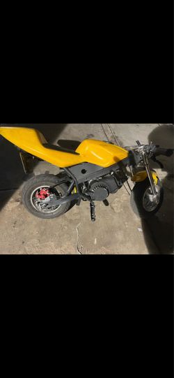 2 cycle 49cc pocket bike