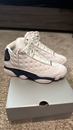 Air Jordan 13 White Navy Sneakers