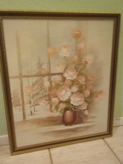 Framed Art - original Y. Stricker oil