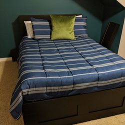 Brimnes IKEA Double Bed with Casper mattress