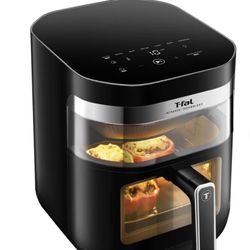 New In Box T-fal Dual Window Infrared Air Fryer 7.3QT, Dual Heating