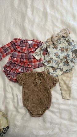 Baby Girl Clothing Bundle – 3 Outfits