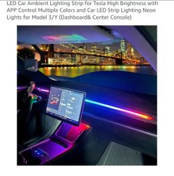 Tesla model y/3 neon light decoration