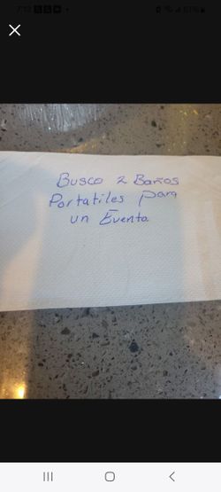 Busco 2 Baños Portatiles Para Que Me Los Renten Por 1 DÃa