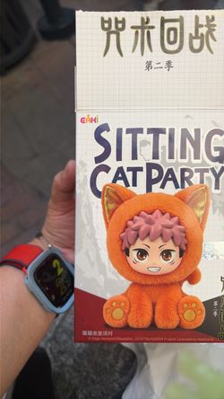 Eaki sitting cat party jujutsu kaisen