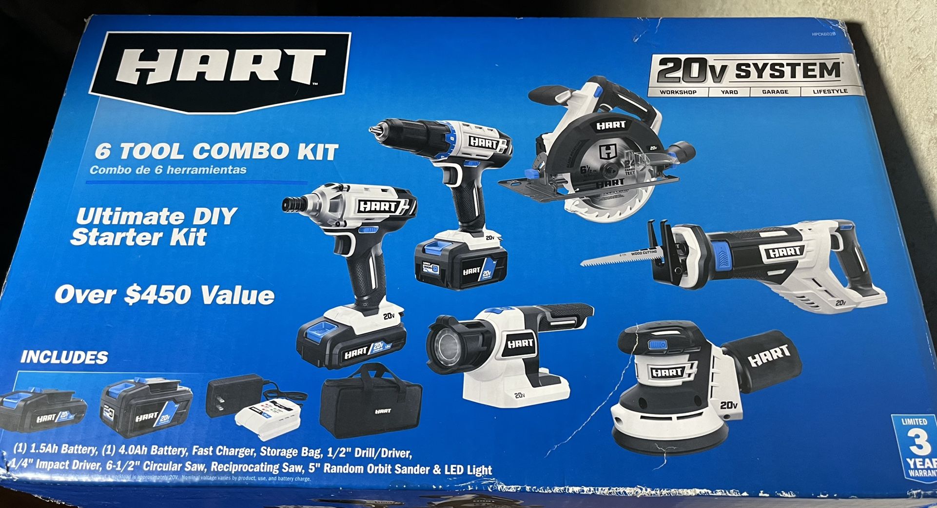 6-Tool Combo Kit, drill, tool, sander