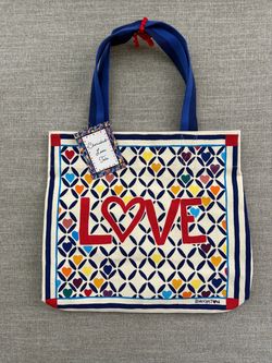 NWT Brighton Cherished Love Canvas Tote Bag