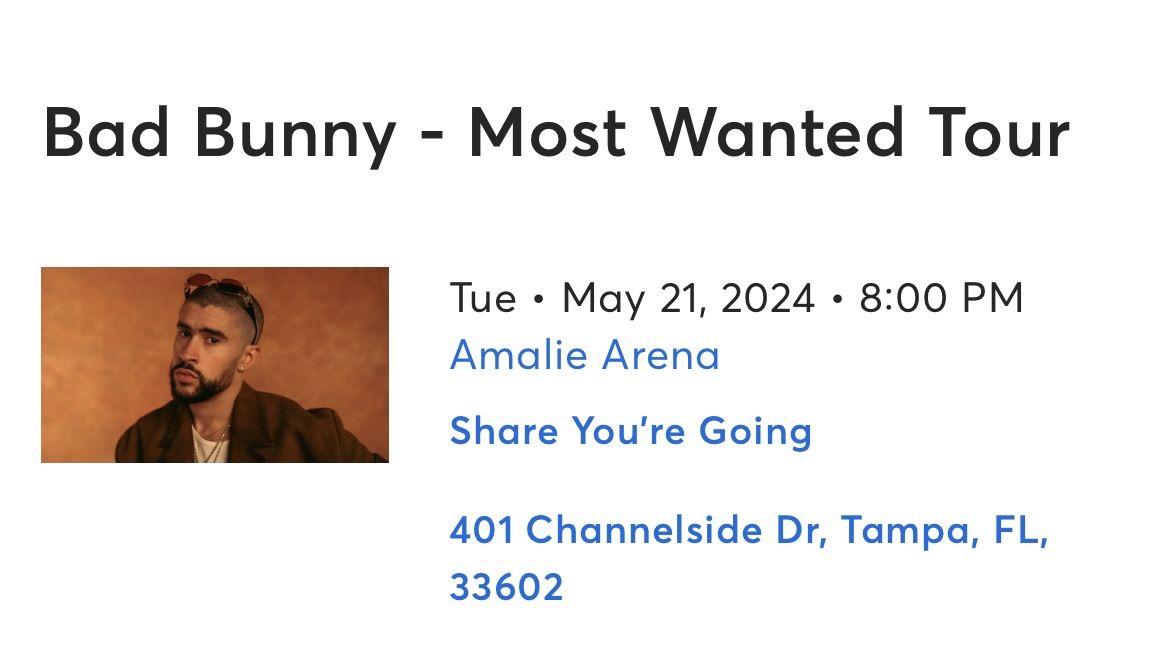 Bad Bunny Tickets