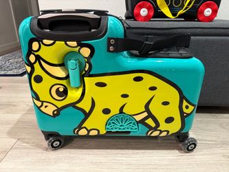 Lil Flyer Kids Ride-On Dinosaur Suitcase Carry-On Luggage
