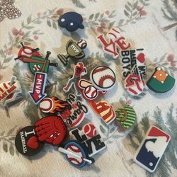 Baseball Croc Charms 