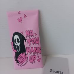 Scream No You Hang Up Eyeglass Pouch New
