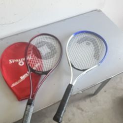 two tennis rackets 