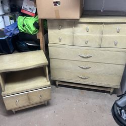 Mid-Century Modern Dresser & Nightstand