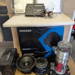 SUBWOOFERS AMPS MIDS AND TWEETERS 