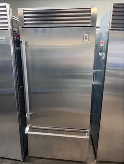 HESTAN 36”WIDE BUILT IN STAINLESS STEEL BOTTOM FREEZER REFRIGERATOR