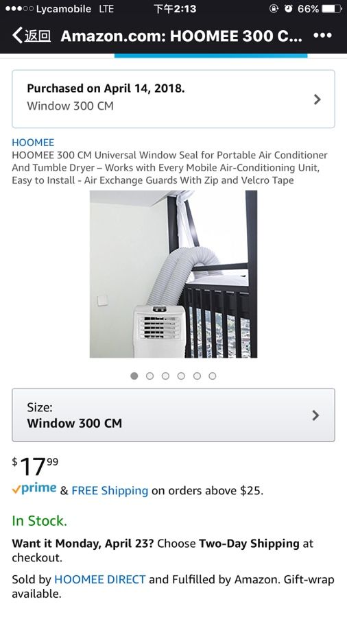 HOOMEE 300 CM Universal Window Seal for Portable Air Conditioner And Tumble Dryer