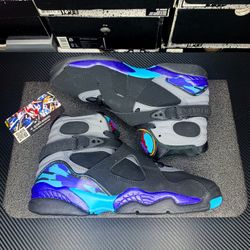 Jordan 8 Aqua Size 4