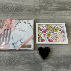 New Journaling Notebook w/ faux marble pens & More