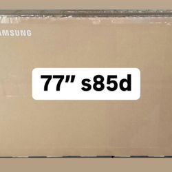 SAMSUNG 77-Inch Class OLED 4K S85D Series HDR Smart TV w/Dolby Atmos, Object Tracking Sound Lite, Laser Slim Design, Motion Xcelerator, Real Depth Enh