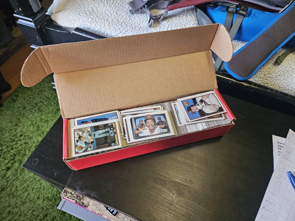 Box Of Baseball Cards