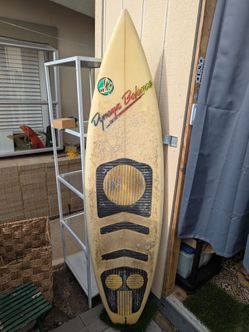 Old school surfboard thruster