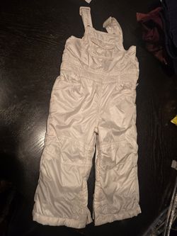 White Snow Bib Overalls 