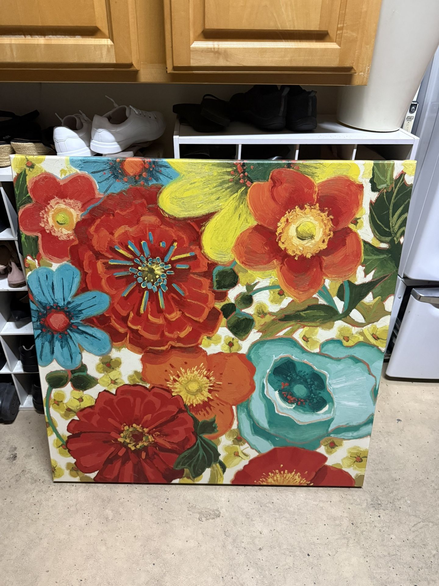Beautiful Canvas Floral Painting 