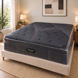 King Size Beautyrest Black C-Class Mattress, 12” Extra Firm Profile for Enhanced Support and Durability, Factory-Sealed in Plastic, Same-Day Delivery