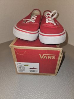 Red VANS 7.5 Women