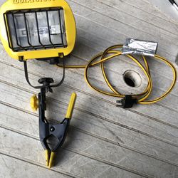 Workforce light with clamp