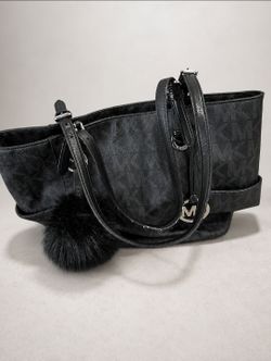 Michael Kors Black Monogram Tote Bag