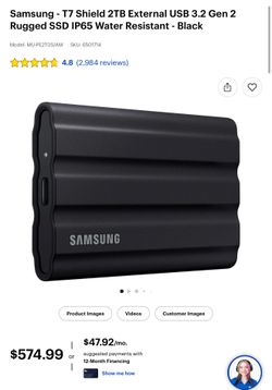 Samsung T7 Shield 2TB