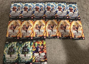 Dragon Ball Super Fusion World Cross Force FB10 LOT OF 15 Booster Packs!