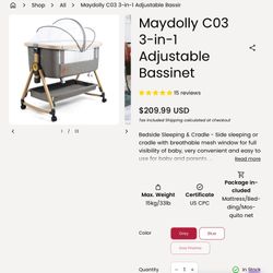 Maydolly Bassinet 