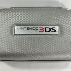 Nintendo 3DS Silver Travel Carrying Storage Case